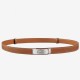 Fake Hermes Kelly Belt Brown Epsom Leather Replica