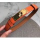 Replica Hermes Kelly Belt Orange Epsom Leather