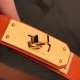 Replica Hermes Kelly Belt Orange Epsom Leather
