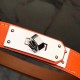 Replica Hermes Kelly Belt Orange Epsom Leather