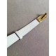 Replica Hermes Kelly Belt White Epsom Leather