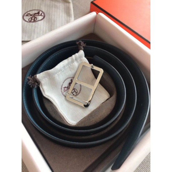 Replica Hermes Officier Reversible 38mm Belt Blue Clemence Leather Replica Hermes Officier Reversible 38mm Belt Blue Clemence Leather
