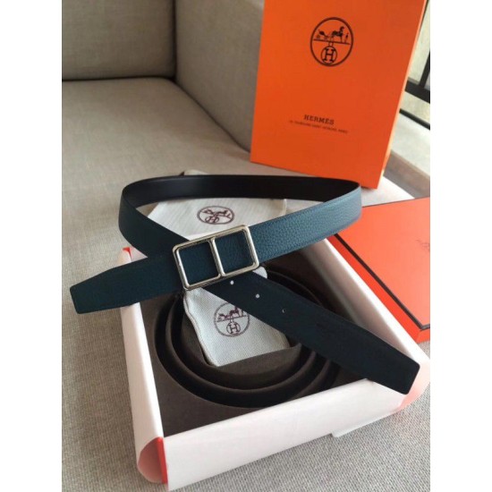 Replica Hermes Officier Reversible 38mm Belt Blue Clemence Leather Replica Hermes Officier Reversible 38mm Belt Blue Clemence Leather