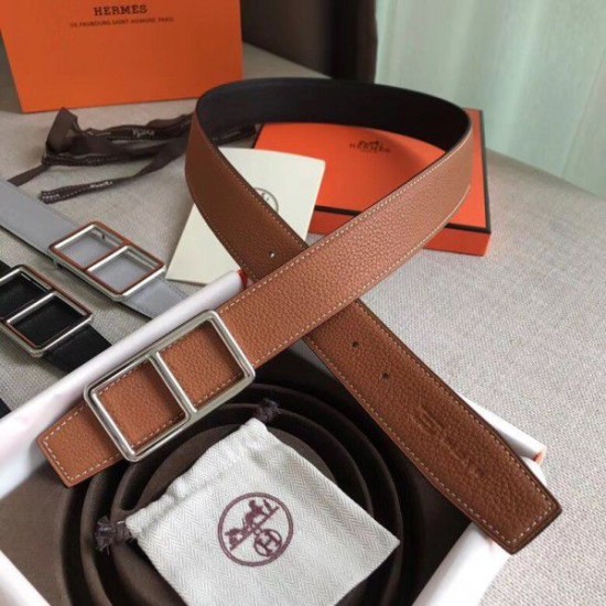 Replica Hermes Officier Belt Buckle Brown 38MM Strap Replica Hermes Officier Belt Buckle Brown 38MM Strap