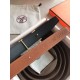 Replica Hermes Quizz 32mm Reversible Belt Brown Clemence Leather