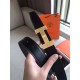 Fake Hermes Quizz 32mm Reversible Belt Cafe Clemence Leather Replica