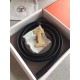 Fake Hermes Quizz 32mm Reversible Belt Cafe Clemence Leather Replica