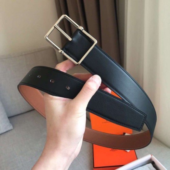 Replica Hermes Brown Saddle 38MM Reversible Belt