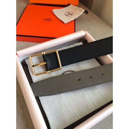 Replica Hermes Grey Saddle 38MM Reversible Belt