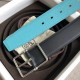 Replica Hermes Bleu Obscur Saddle 38MM Reversible Belt