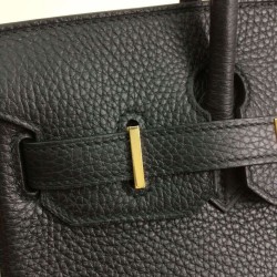 Replica Hermes Birkin 30cm 35cm Bag In Black Clemence Leather