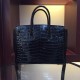 Replica Hermes Birkin 30cm 35cm Bag In Black Crocodile Leather