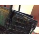 Replica Hermes Birkin 30cm 35cm Bag In Black Crocodile Leather