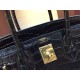 Replica Hermes Birkin 30cm 35cm Bag In Black Crocodile Leather