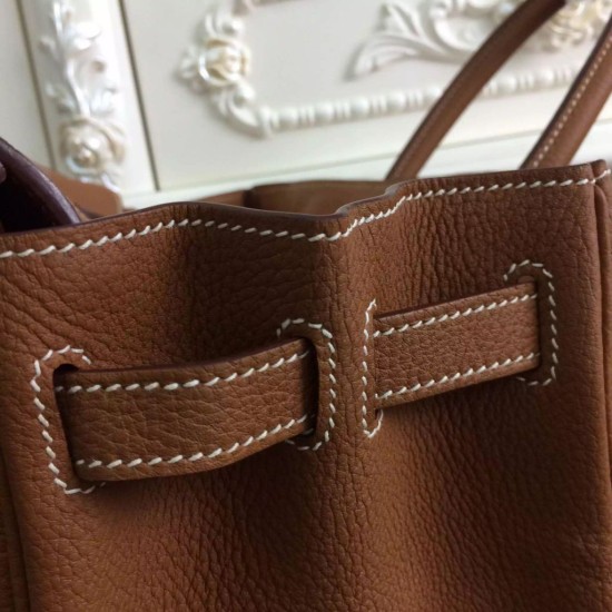 Replica Hermes Birkin 30cm 35cm Bag In Brown Clemence Leather