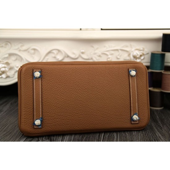 Replica Hermes Birkin 30cm 35cm Bag In Brown Clemence Leather