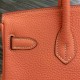 Fake Hermes Birkin 30cm 35cm Bag In Crevette Clemence Leather Replica