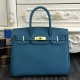 Replica Hermes Birkin 30cm 35cm Bag In Jean Blue Clemence Leather