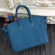 Replica Hermes Birkin 30cm 35cm Bag In Jean Blue Clemence Leather