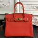 Replica Hermes Birkin 30cm 35cm Bag In Orange Clemence Leather