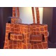 Fake Hermes Birkin 30cm 35cm Bag In Orange Crocodile Leather Replica