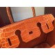Fake Hermes Birkin 30cm 35cm Bag In Orange Crocodile Leather Replica