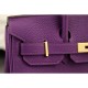 Replica Hermes Birkin 30cm 35cm Bag In Purple Clemence Leather