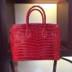 Fake Hermes Birkin 30cm 35cm Bag In Red Crocodile Leather Replica
