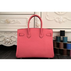 Replica Hermes Birkin 30cm 35cm Bag In Rose Lipstick Clemence Leather