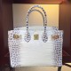 Replica Hermes Birkin 30cm 35cm Bag In White Crocodile Leather