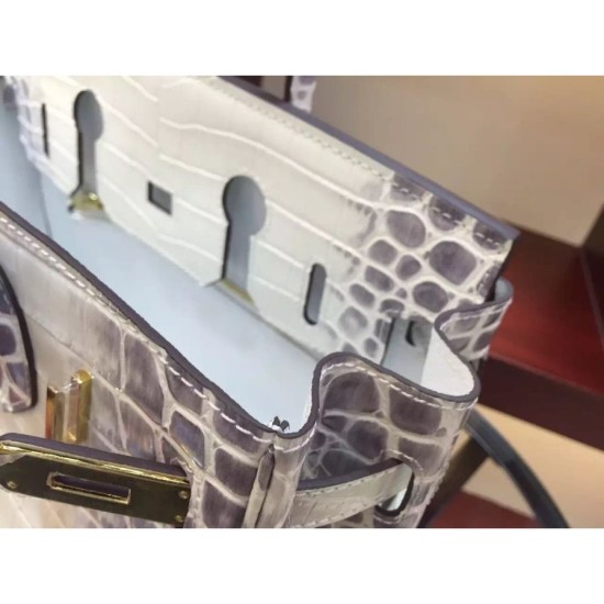 Replica Hermes Birkin 30cm 35cm Bag In White Crocodile Leather