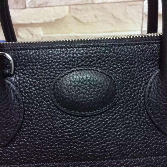 Replica Hermes Bolide 31 35 Bag In Black Clemence Leather