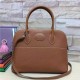Replica Hermes Bolide 31 35 Bag In Brown Clemence Leather