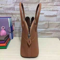 Replica Hermes Bolide 31 35 Bag In Brown Clemence Leather