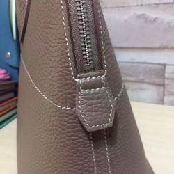 Fake Hermes Bolide 31 35 Bag In Grey Clemence Leather Replica Fake Hermes Bolide 31 35 Bag In Grey Clemence Leather Replica