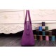 Fake Hermes Bolide 31 35 Bag In Purple Clemence Leather Replica