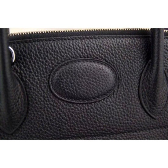 Replica Hermes Bolide Tote Bag In Black Leather