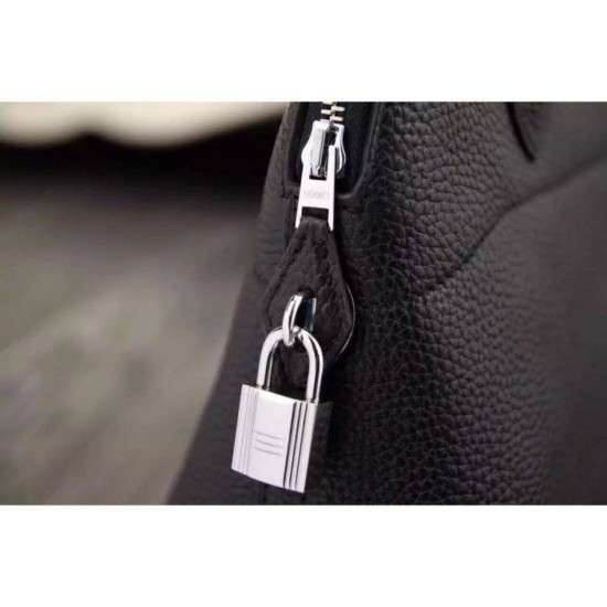 Replica Hermes Bolide Tote Bag In Black Leather