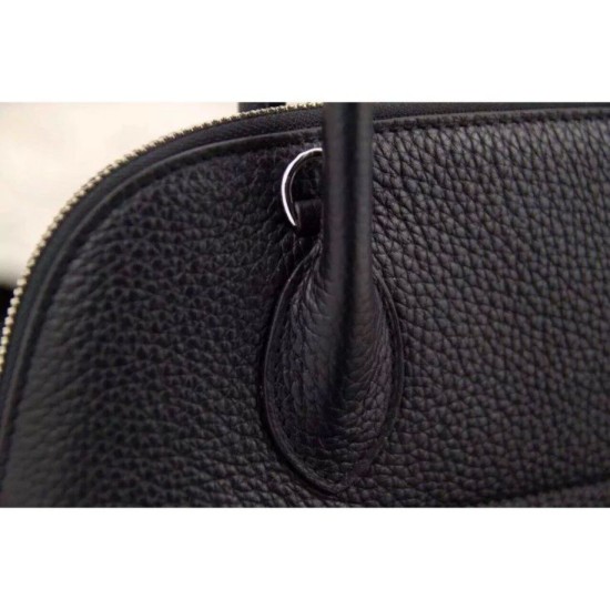 Replica Hermes Bolide Tote Bag In Black Leather