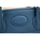 Replica Hermes Bolide Tote Bag In Blue Leather