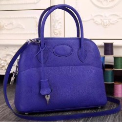 Fake Hermes Bolide Tote Bag In Electric Blue Leather Replica