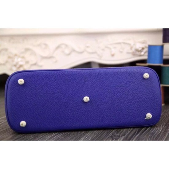 Fake Hermes Bolide Tote Bag In Electric Blue Leather Replica