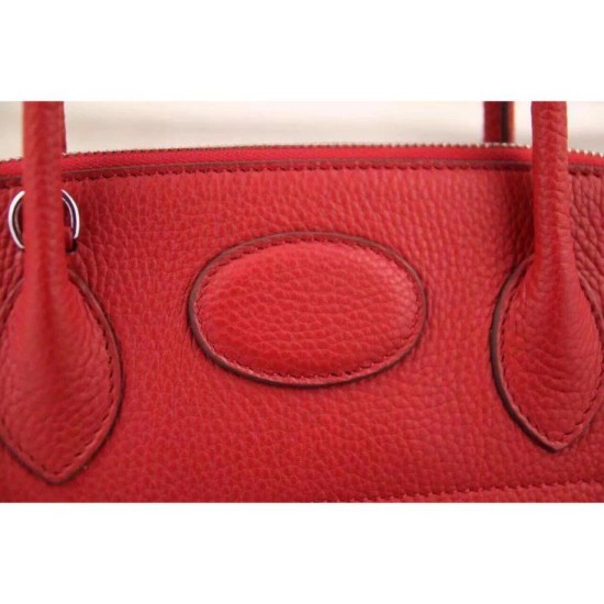 Replica Hermes Bolide Tote Bag In Red Leather