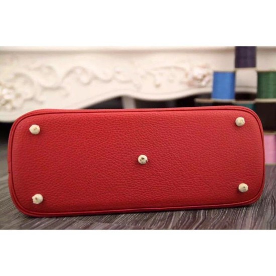 Replica Hermes Bolide Tote Bag In Red Leather
