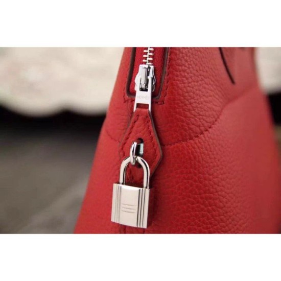 Replica Hermes Bolide Tote Bag In Red Leather