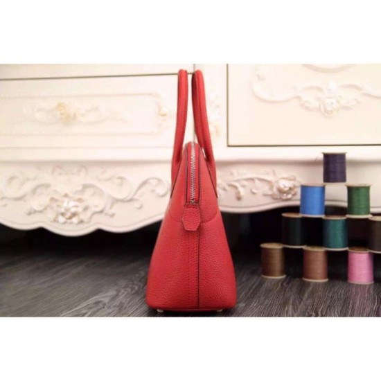 Replica Hermes Bolide Tote Bag In Red Leather
