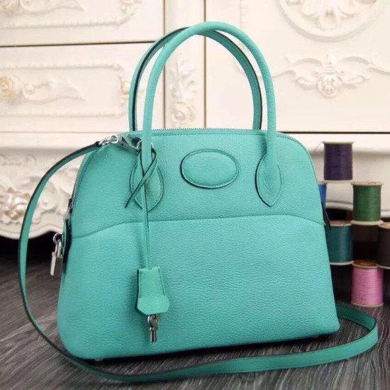 Fake Hermes Bolide Tote Bag In Turquoise Leather Replica Fake Hermes Bolide Tote Bag In Turquoise Leather Replica