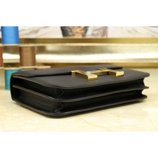 Fake Hermes Constance Bag In Black Epsom Leather Replica