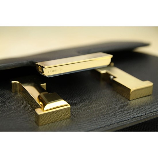 Fake Hermes Constance Bag In Black Epsom Leather Replica