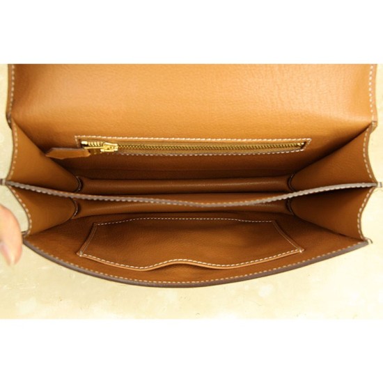 Replica Hermes Constance Bag In Brown Epsom Leather